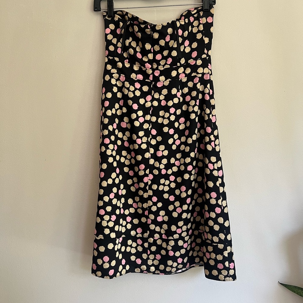 J.Crew woman’s strapless black polka dots silk mini dress - Picture 6 of 9